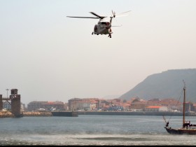 Ejercicio de rescate y salvamento en el puerto de San Esteban