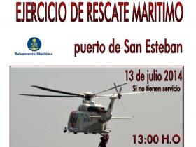 Ejercicio Rescate Maritimo Puerto San Esteban 2014