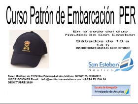 Curso PER 2026/2027 Patrón de Embarcación de Recreo