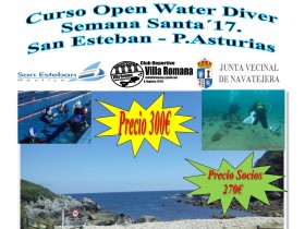 curso de buceo Semana Santa en San Esteban 2017